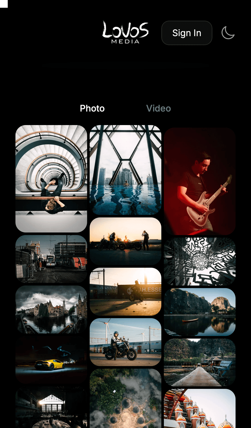 Memora gallery - mobile